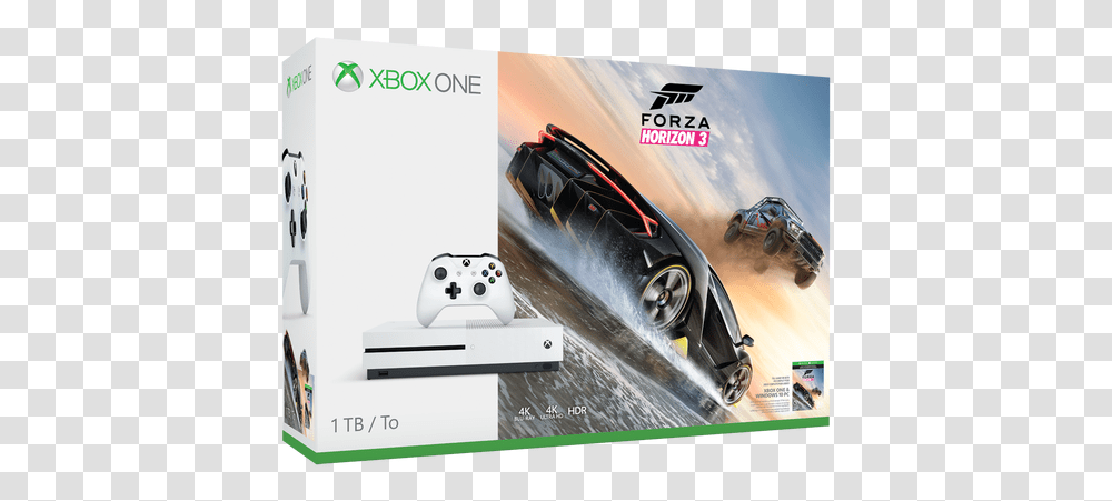 Xbox One S Bundles Forza Horizon 3 Halo Wars Xbox One S Forza, Car, Vehicle, Transportation, Sports Car Transparent Png