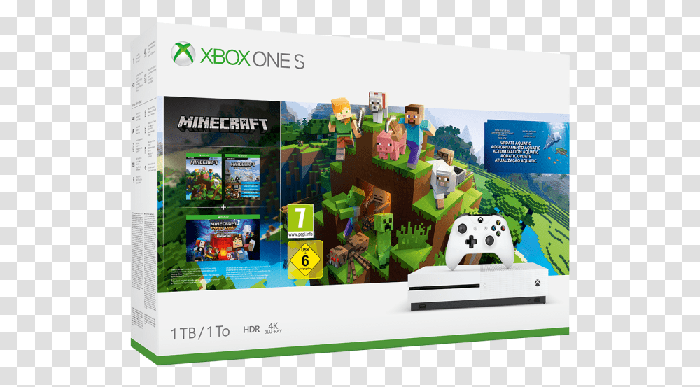 Xbox One S Minecraft Aquatics Bundle, Toy, Angry Birds, File Transparent Png