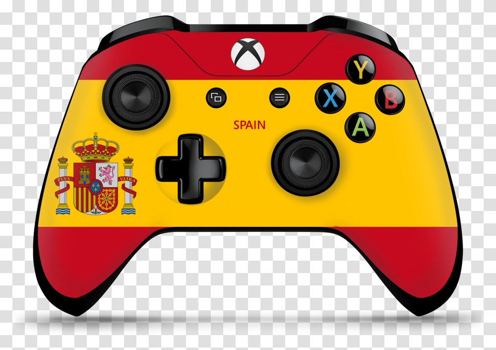 Xbox One Spain Flag Controller Skin Game Controller, Electronics, Video Gaming, Joystick Transparent Png