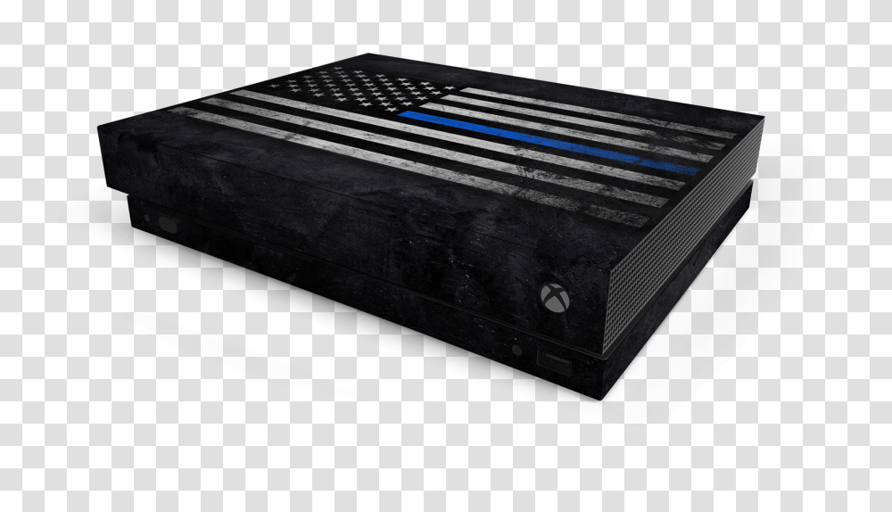 Xbox One X Thin Blue Line Skin Playstation 4, Electronics, Furniture, Amplifier, Bed Transparent Png