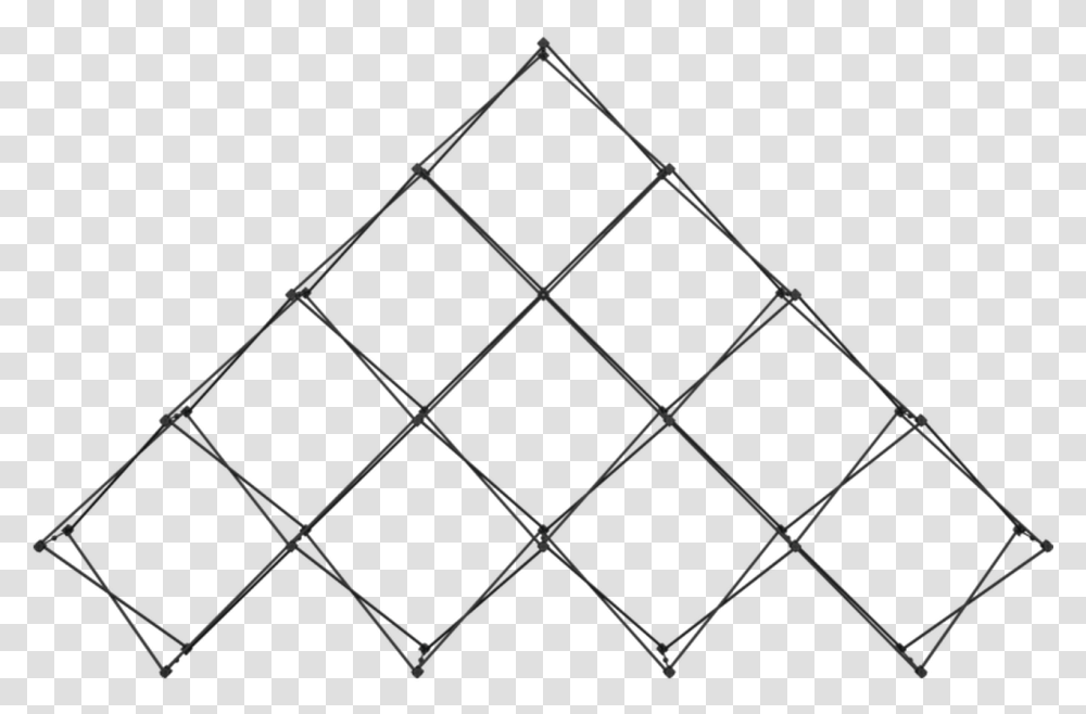 Xclaim 14ft 10 Quad Pyramid Frame Line Art, Triangle, Bow, Silhouette Transparent Png