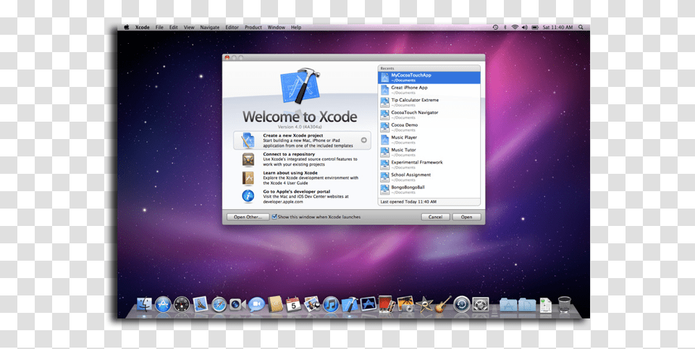 Xcode Mac Xcode, Computer, Electronics, Desktop, Screen Transparent Png