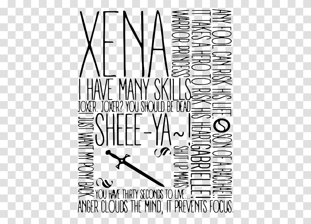 Xena Word Art Calligraphy, Gray, World Of Warcraft Transparent Png