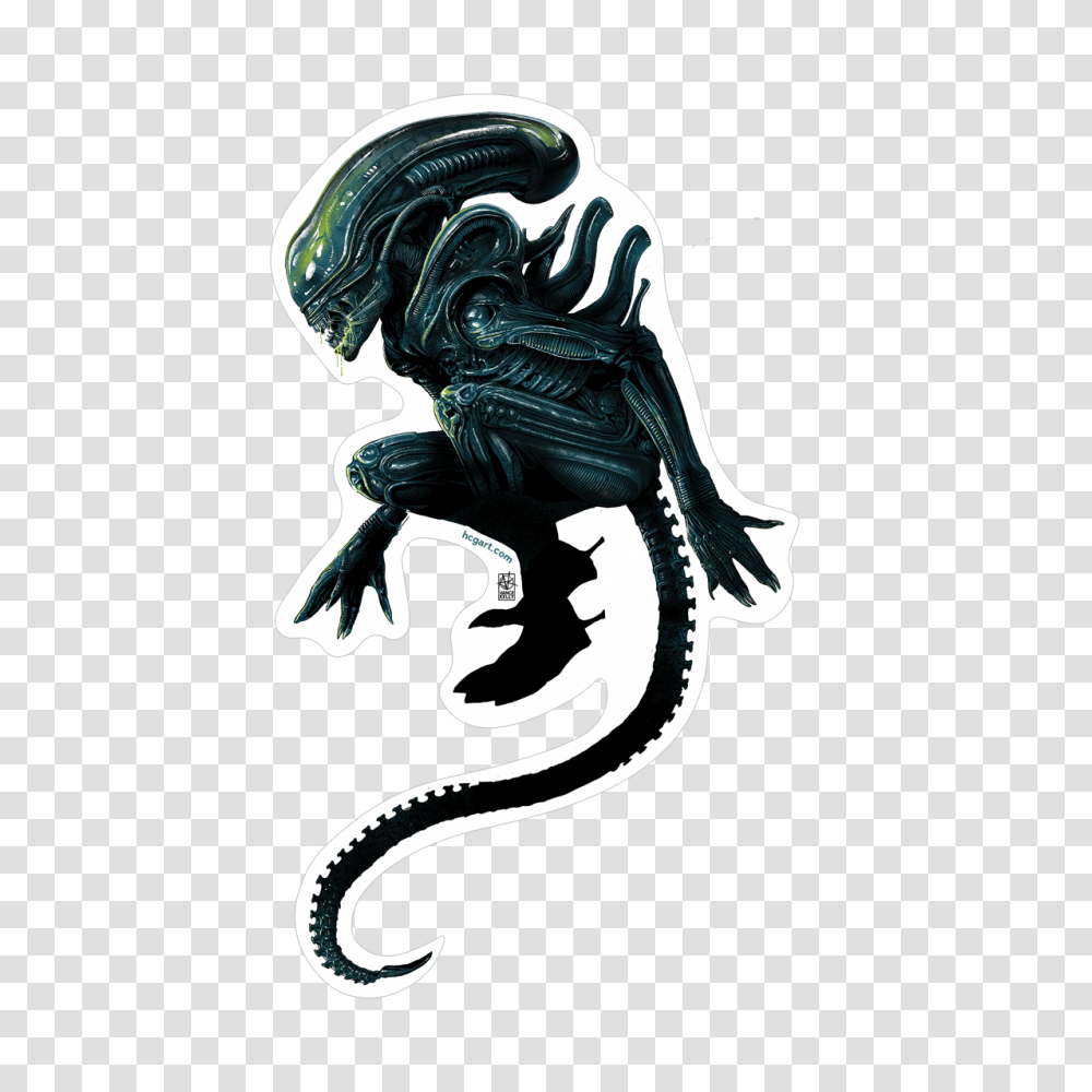 Xenomorph Sticker, Animal, Iguana, Lizard, Reptile Transparent Png