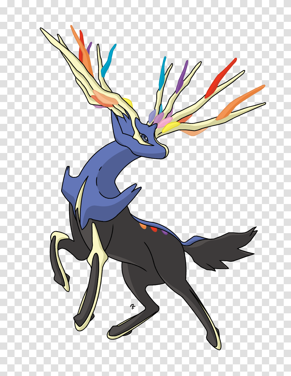 Xerneas, Animal, Person Transparent Png