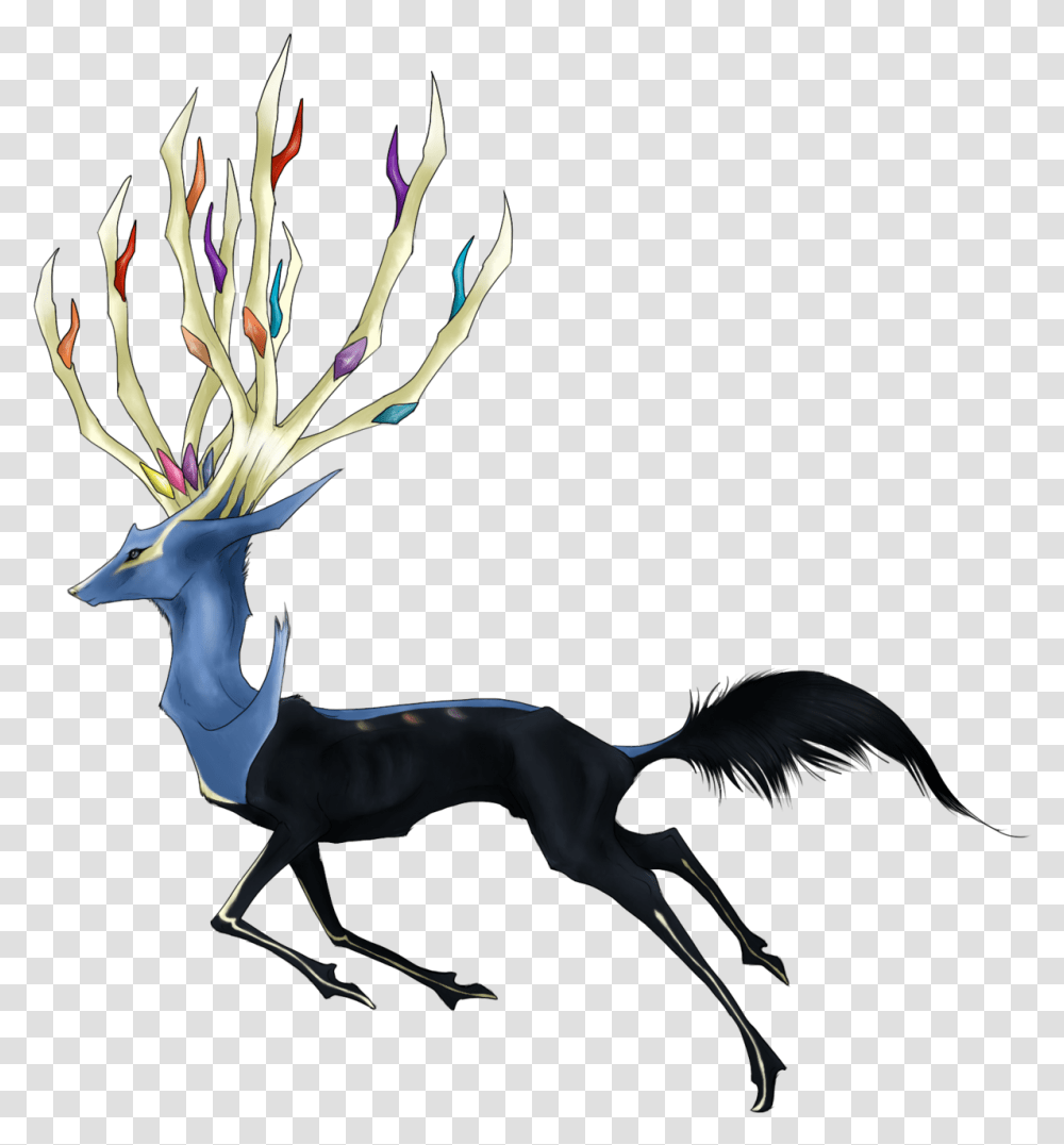 Xerneas Images Mythical Reindeer, Animal, Mammal, Bird, Graphics Transparent Png