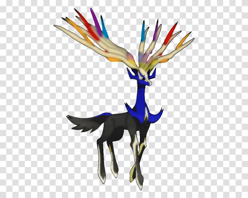 Xerneas Non Water Type Blue Pokemon, Bird, Animal, Art, Dragon Transparent Png