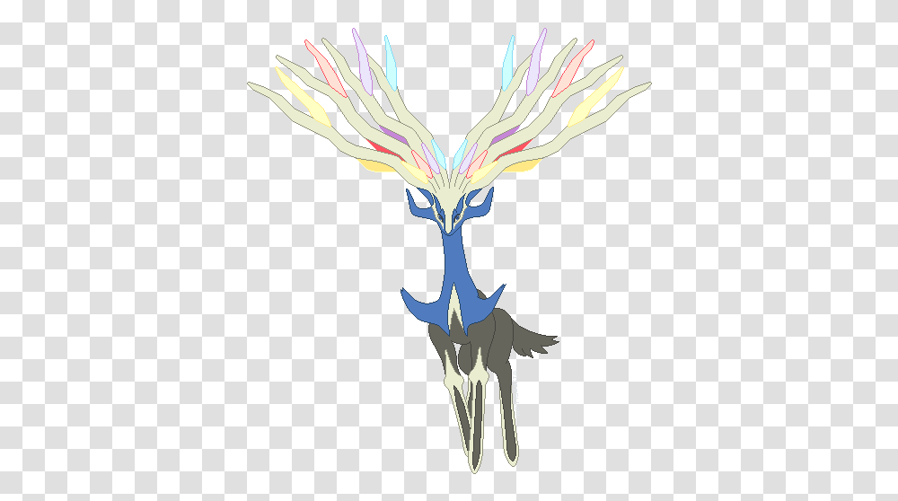 Xerneas Of Pokemon X Version Xerneas Background, Dragon, Bird, Animal, Art Transparent Png