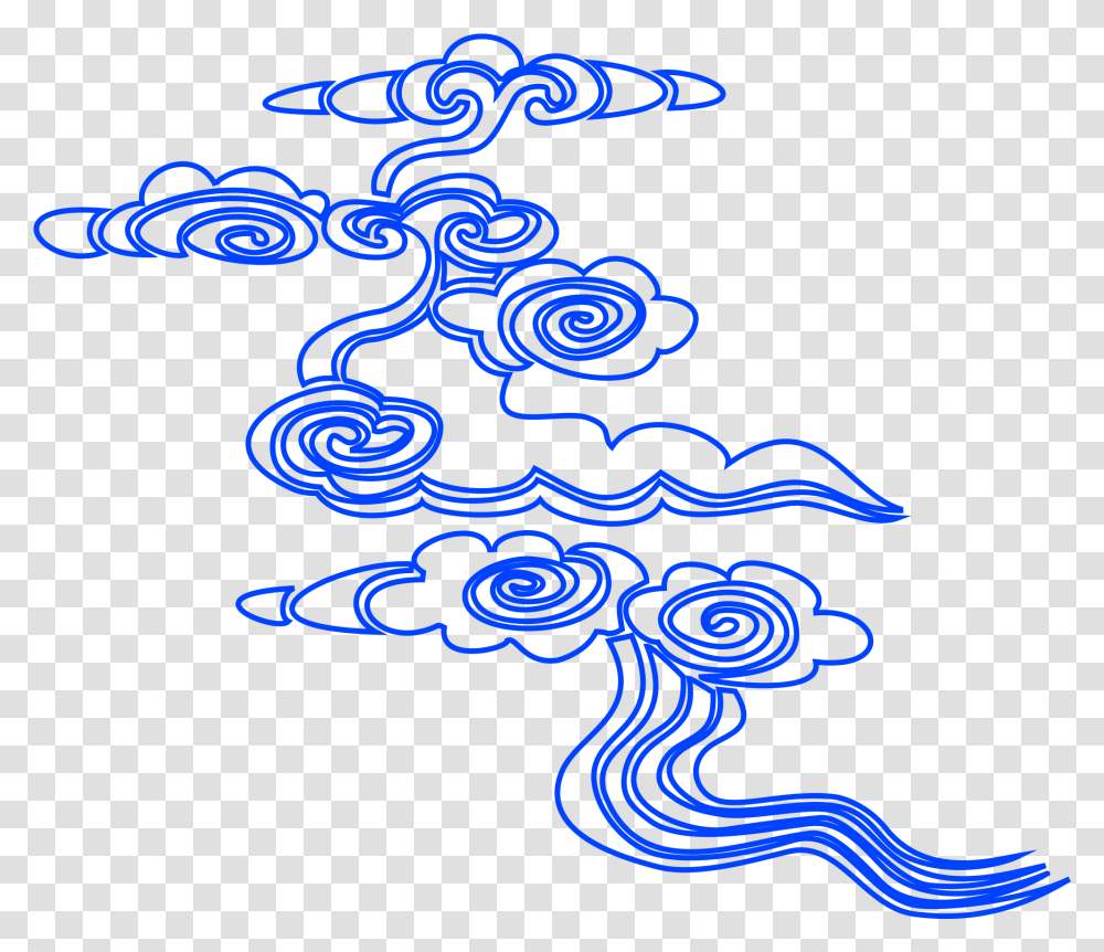 Xiangyun Linear Cloud Vector Line Graph And Image Illustration, Pattern, Light, Fractal, Ornament Transparent Png