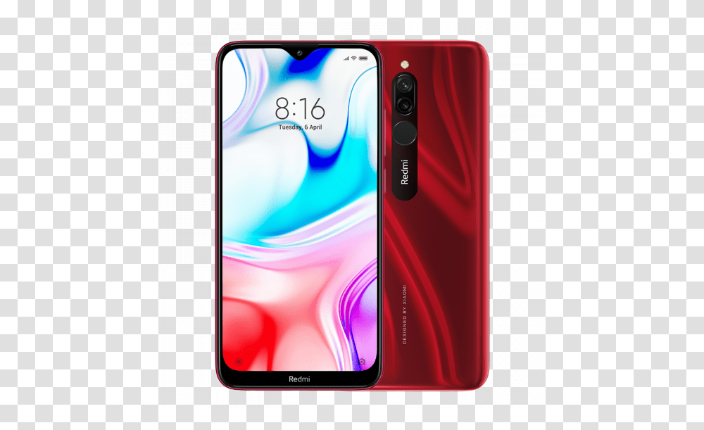 Xiaomi Redmi 8 4gb64gb Red Xiaomi Redmi 8 Red, Electronics, Mobile Phone, Cell Phone, Ipod Transparent Png