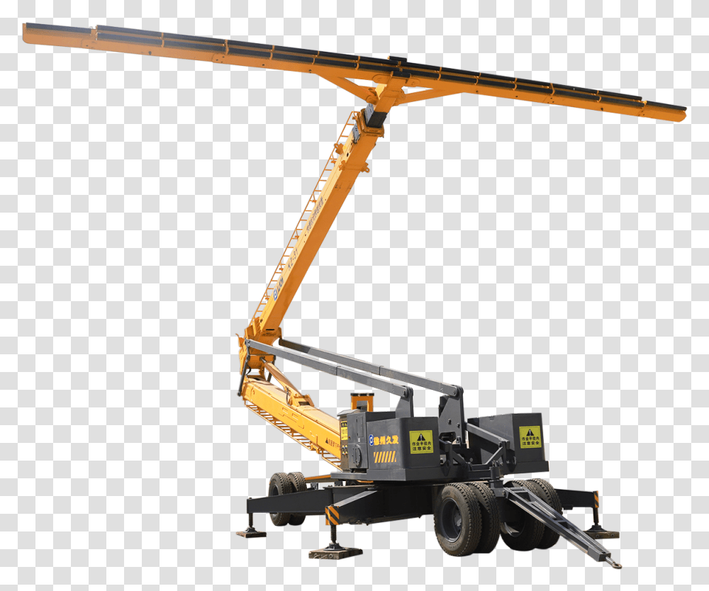 Xjcm Rapid Erection Machine Fast Self Erecting Tower Crane, Construction Crane, Vehicle, Transportation, Tractor Transparent Png