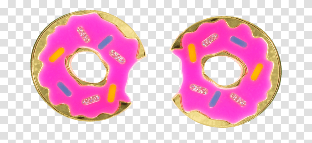 Xl Donut Earrings Circle, Pastry, Dessert, Food, Icing Transparent Png