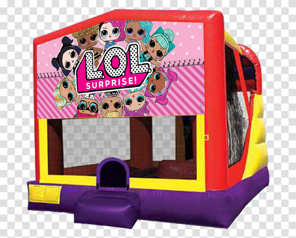 Xl Lol Surprise Combo Hot Wheels Bounce House, Inflatable Transparent Png