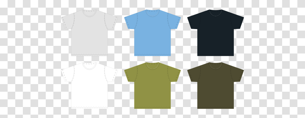 Xl Size Blank T Shirt Template Vector Drawing T Shirt, Apparel, T-Shirt Transparent Png