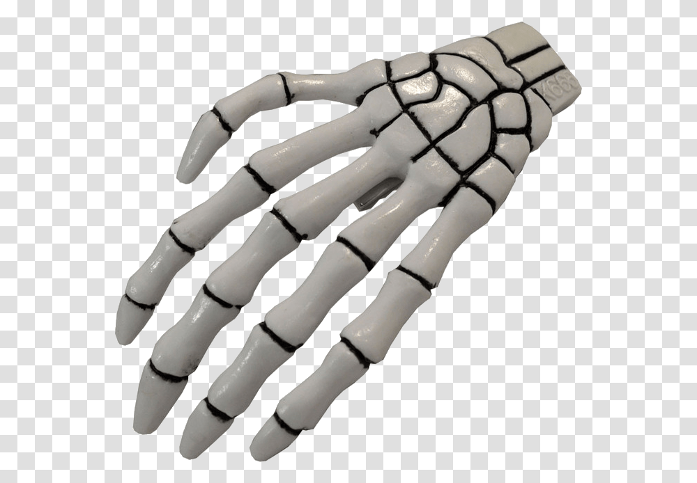 Xl Skeleton Bone Hand Slide White Skeleton Hair Clips, Hook, Person, Human, Claw Transparent Png