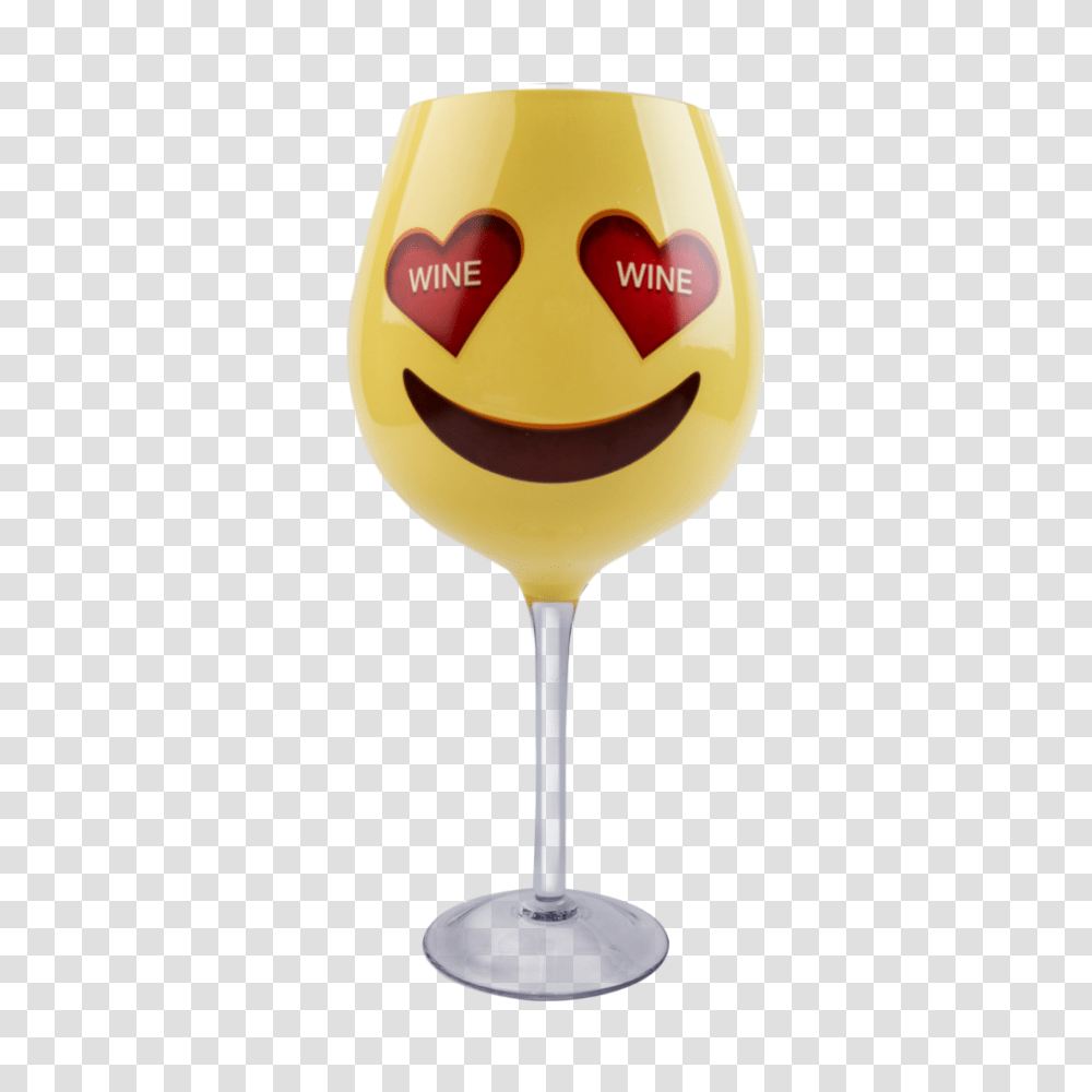 Xl Wine Glass Emoji Heart Eyes Wine Glass Dci Gift, Lamp, Alcohol, Beverage, Drink Transparent Png
