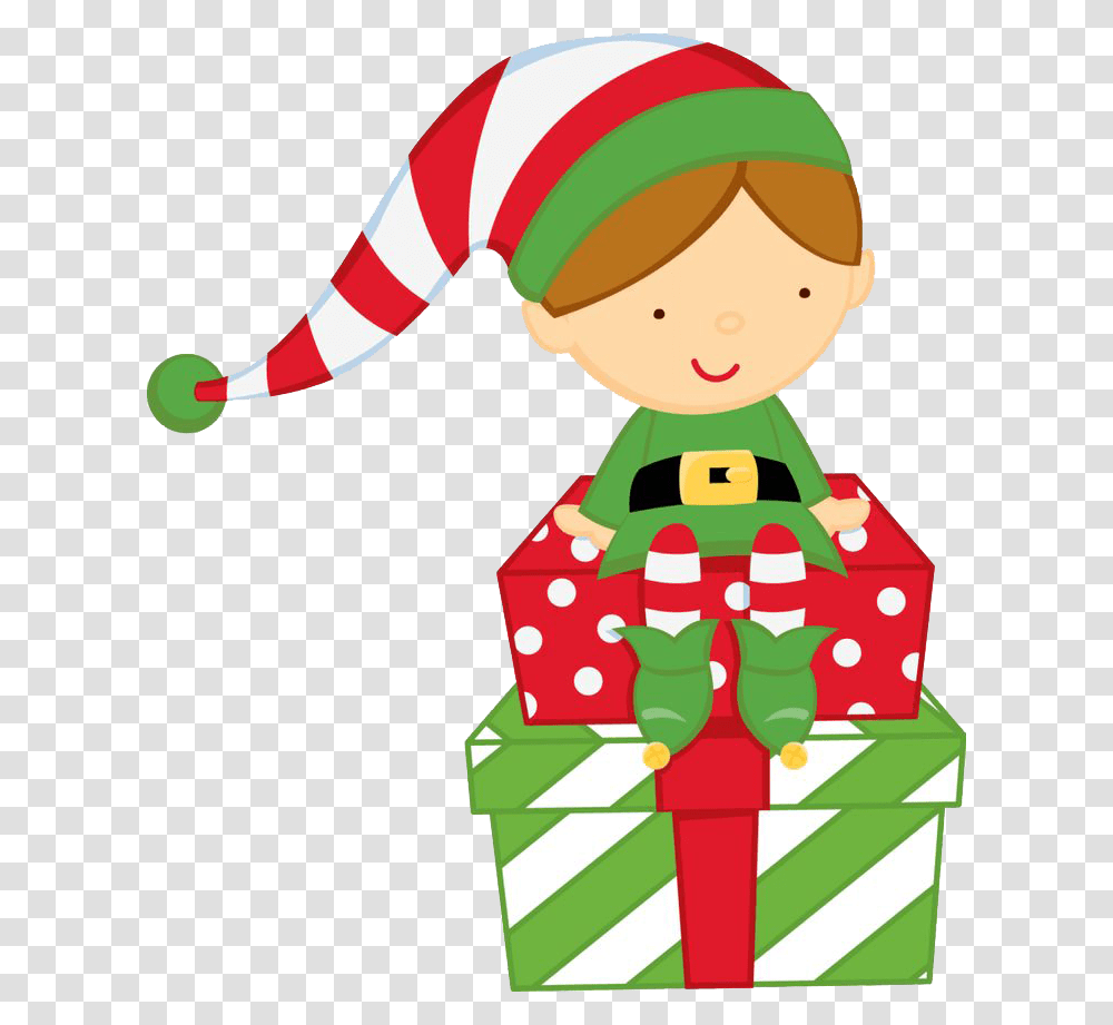 Xmas Christmas Free Background Dibujos De Navidad, Elf, Gift Transparent Png