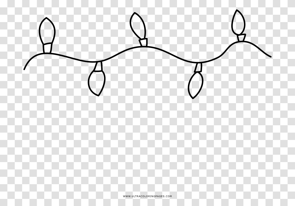 Xmas Lights Christmas Lights Black And White, Gray, World Of Warcraft Transparent Png