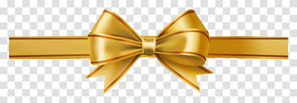 Xmas Ribbon Golden Ribbon, Tie, Accessories, Accessory, Necktie Transparent Png
