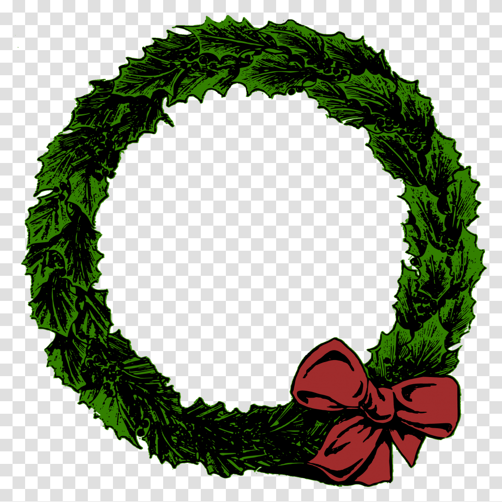 Xmas Wreath Wreaths Ornament Garland Plain Christmas Wreath Clipart, Green Transparent Png