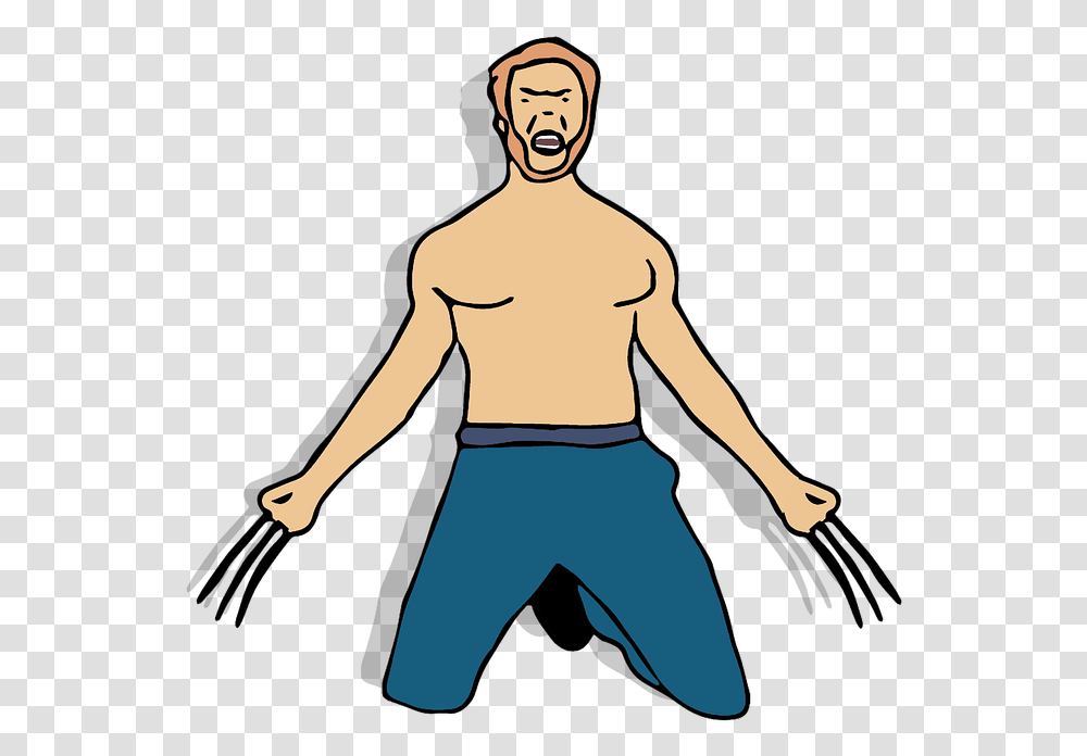 Xmen Wolverine Hero Transformation Fight Movie X Men, Person, Human, Arm, Hand Transparent Png