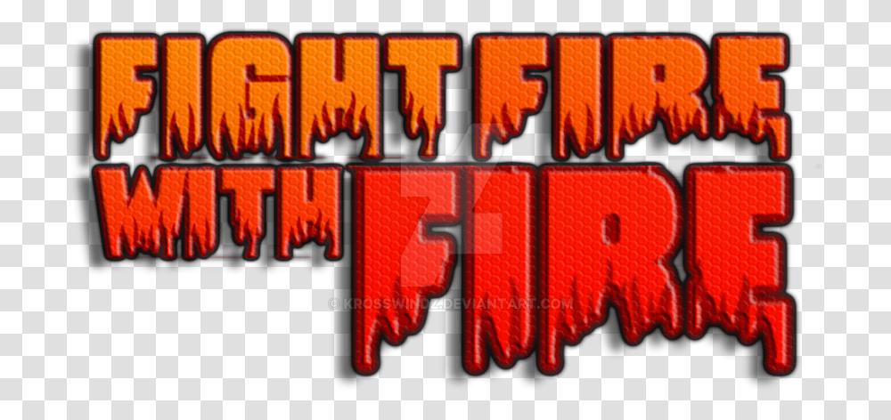 Xmxw Fight Fire With Fire Logo Roblox By Krosswindz Graphic Design, Word, Alphabet, Number Transparent Png