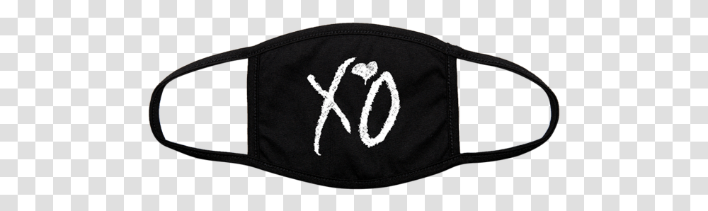 Xo Classic Logo Cloth Face Covering Xo The Weeknd, Clothing, Text, Cushion, Hat Transparent Png