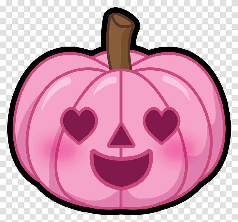 Xo Pumpkin Theme Link Icon To Halloween Pink Pumpkin Clipart, Plant, Food, Ornament, Fruit Transparent Png