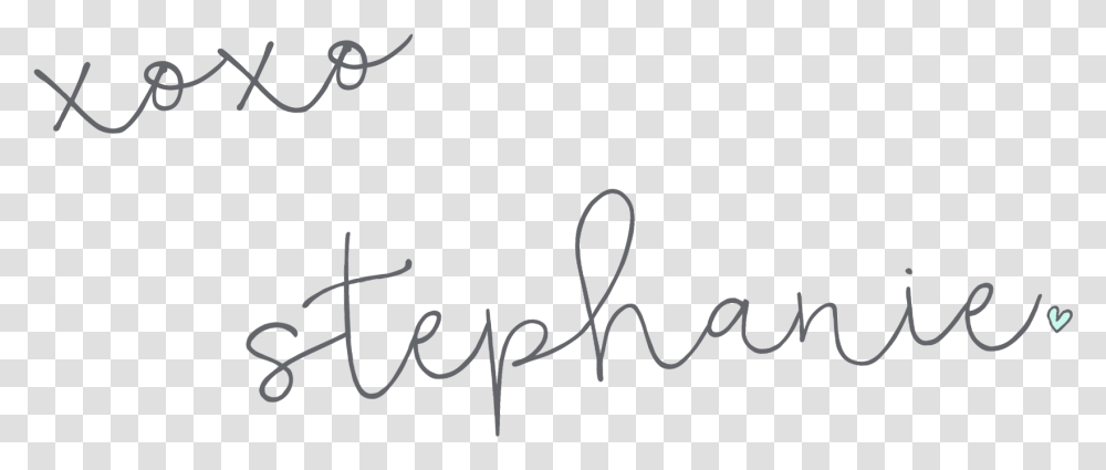 Xoxo Stephanie Signature Gift For Website Or Blog Calligraphy, Handwriting, Autograph Transparent Png