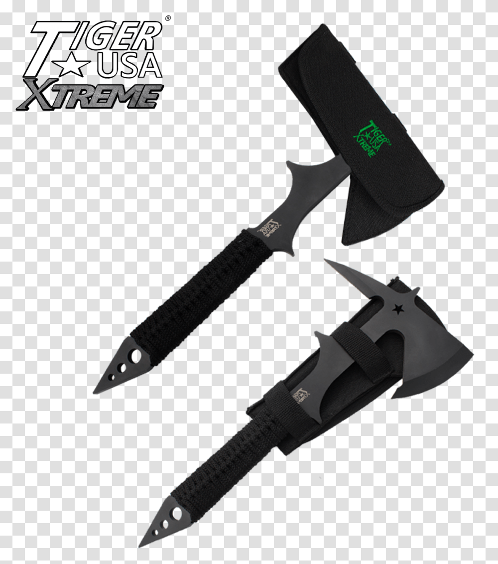 Xtreme Battle Tomahawk Military Tactical Axe Panther Serrated Blade, Tool, Electronics, Weapon, Weaponry Transparent Png