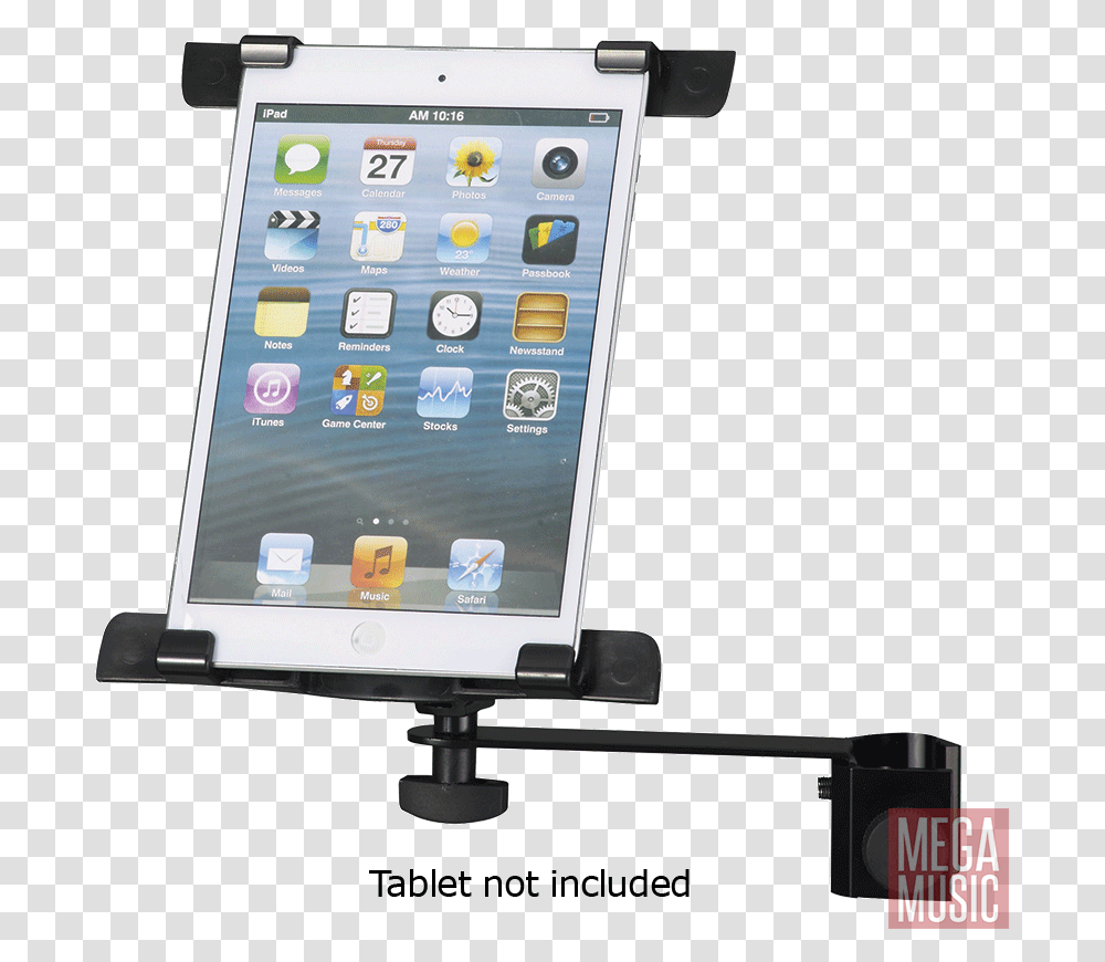 Xtreme Universal Tabletipad Holder For Mic Stand Shown Ipad Mini Stitch Case, Phone, Electronics, Mobile Phone, Cell Phone Transparent Png