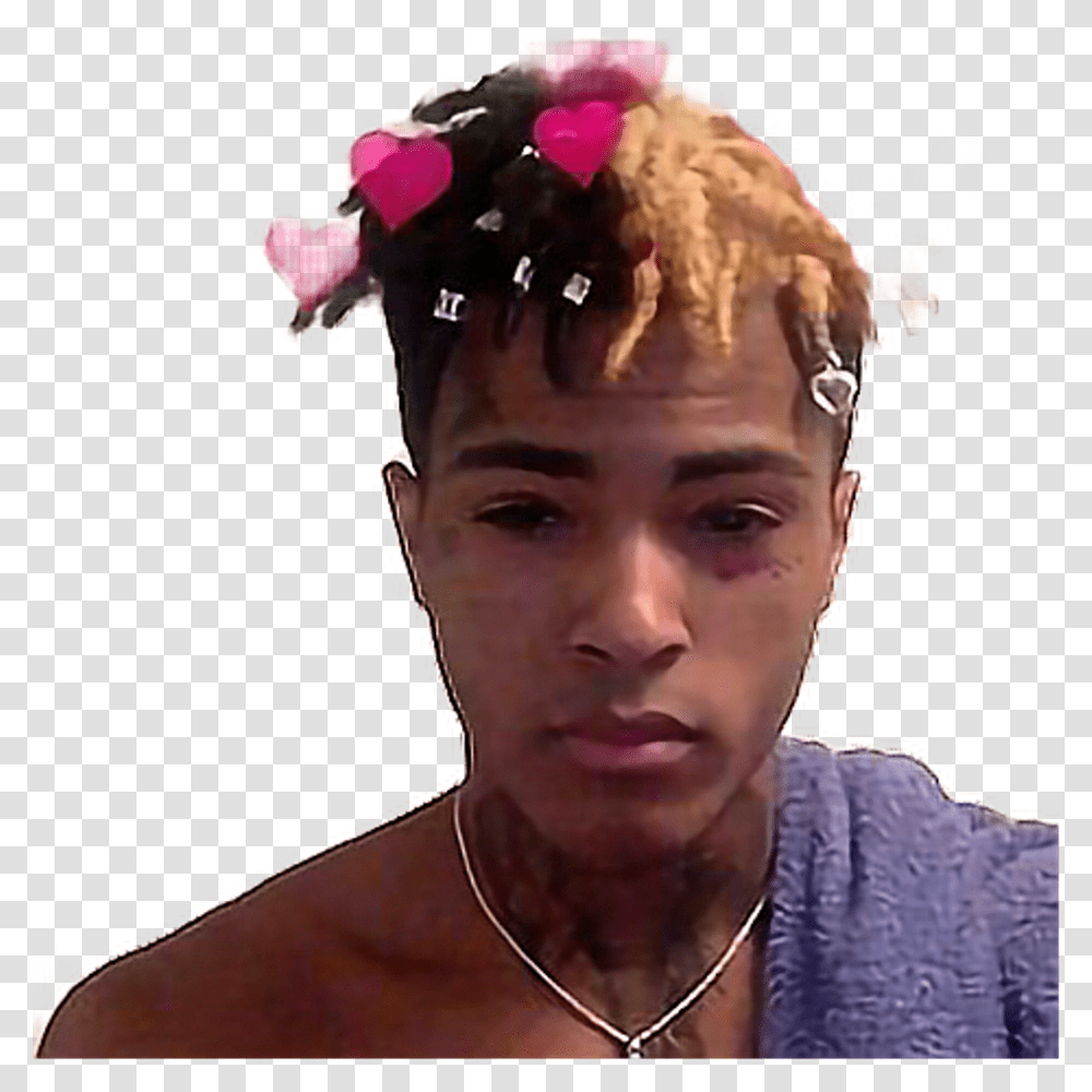 Xxxtentacion Pictures With Hearts Download, Person, Human, Face Transparent Png