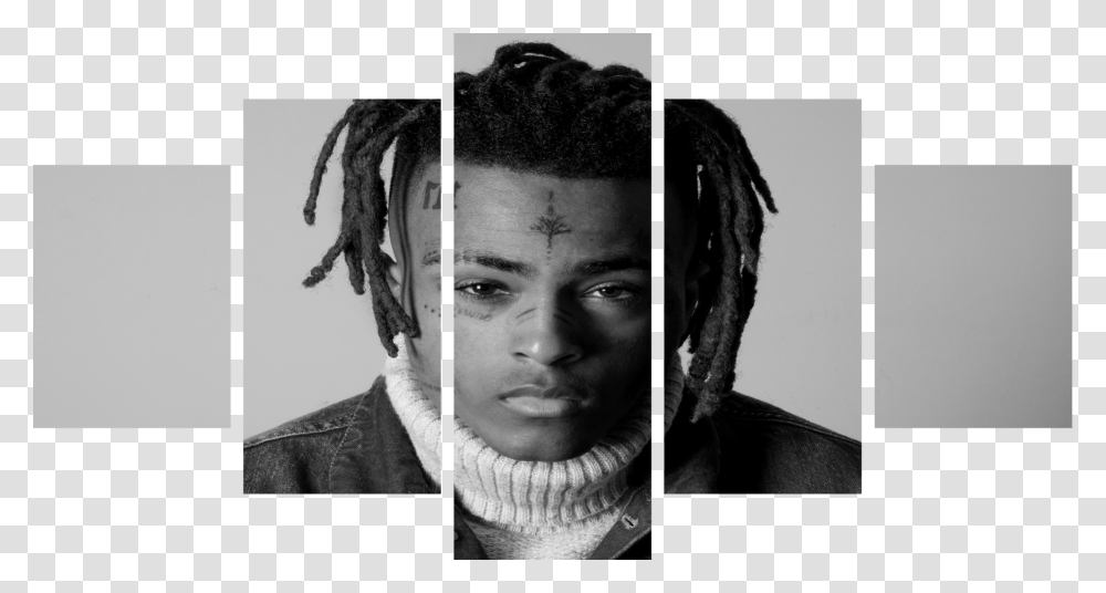 Xxxtentacion Prints Ole Canvas Medium Print Only Ole Popular Rappers, Face, Person, Collage, Poster Transparent Png