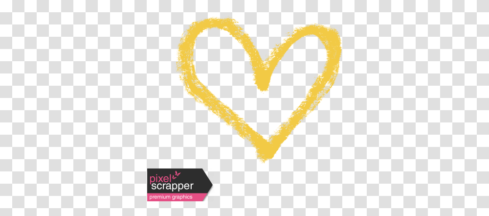 Xy Marker Doodles Yellow Heart 1 Graphic By Melo Vrijhof Hand Drawn Yellow Heart Transparent Png