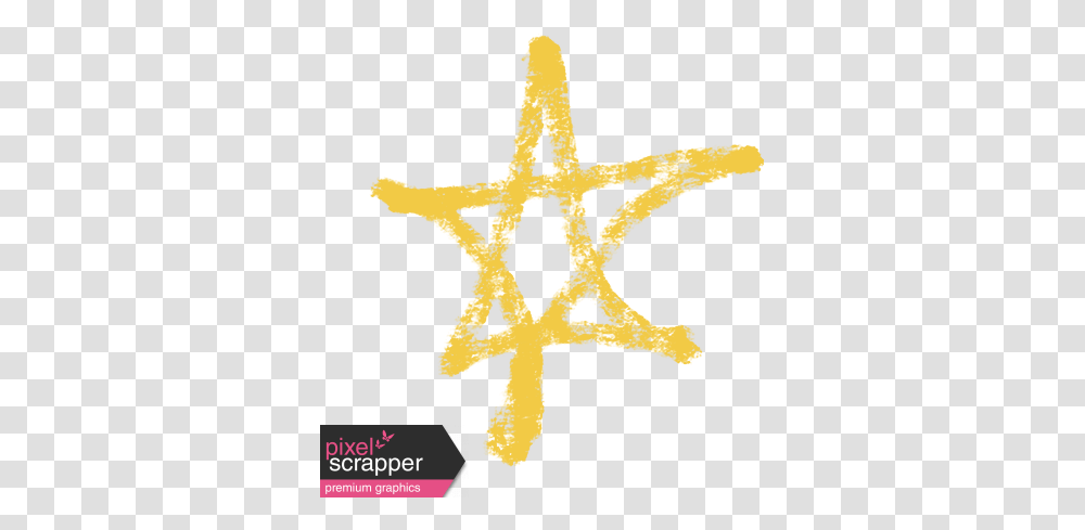 Xy Marker Doodles Yellow Star 3 Graphic By Melo Vrijhof Yellow Hand Drawn Arrow, Cross, Symbol, Star Symbol Transparent Png