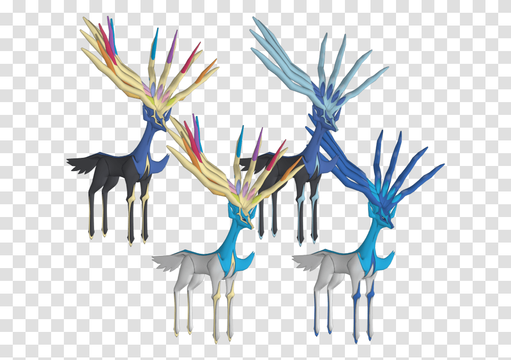 Y Pokemon Xerneas 3d Model, Deer, Wildlife, Mammal, Animal Transparent Png