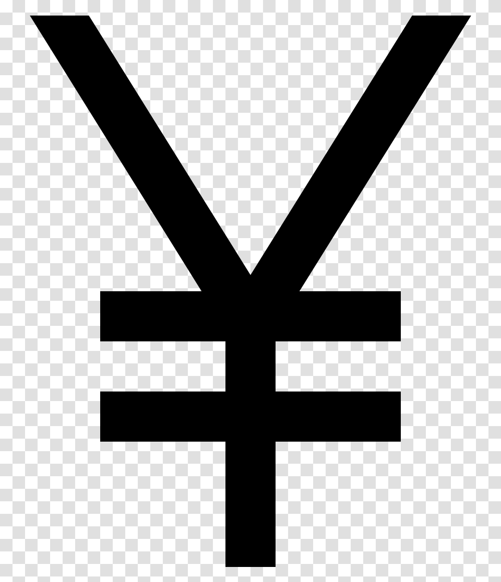 Y With Two Lines Through Download Yen Currency Sign, Gray, World Of Warcraft Transparent Png