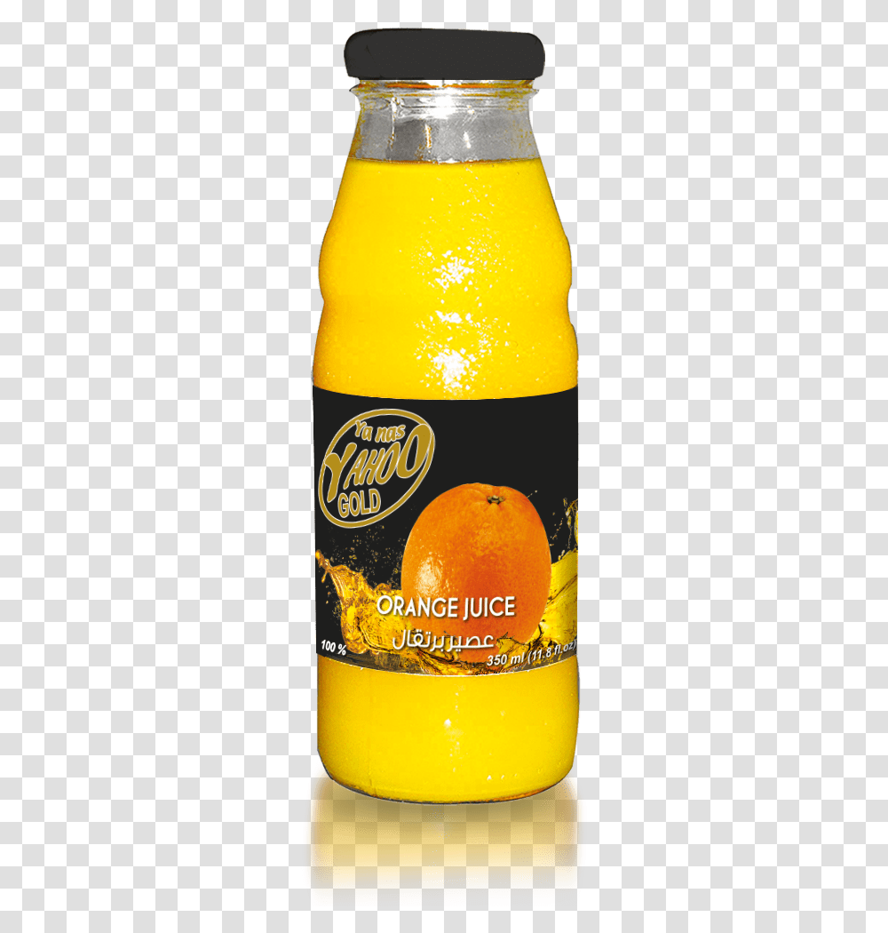 Ya Nas Yahoo Gold Glass Orange Juice By Faragalla Orange Drink, Beverage, Beer, Alcohol, Pop Bottle Transparent Png