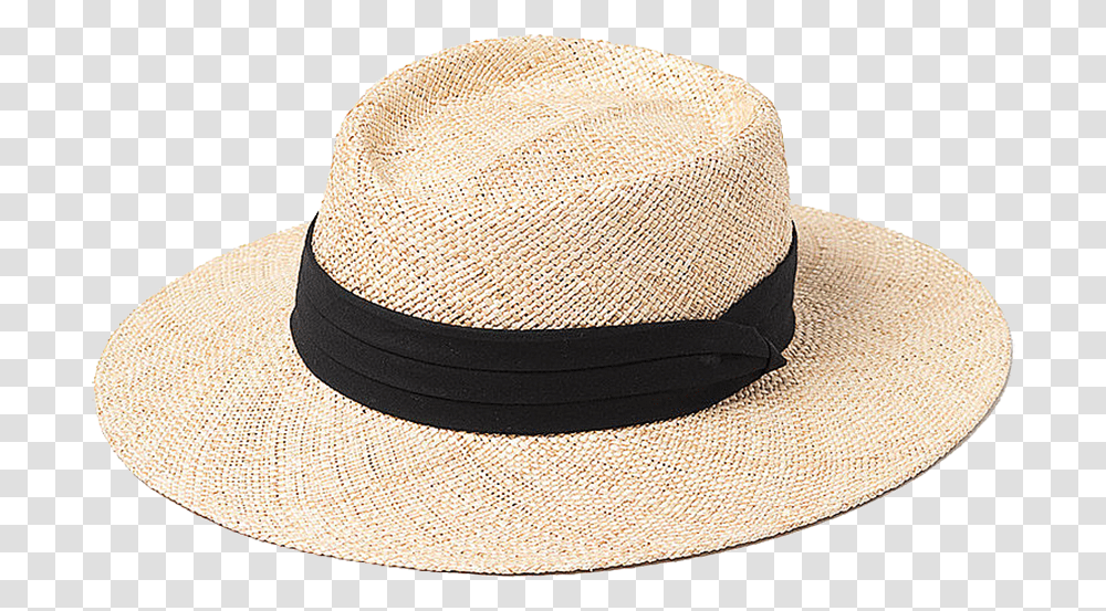 Yacht Hopper Straw Boater Hat Hat, Clothing, Apparel, Sun Hat, Baseball Cap Transparent Png
