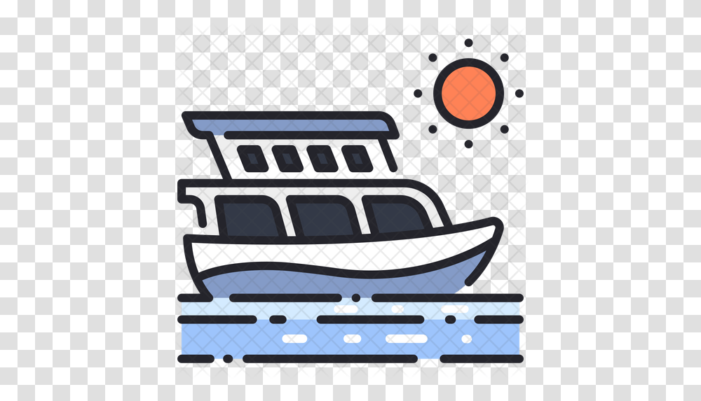 Yacht Icon Illustration, Boat, Vehicle, Transportation, Watercraft Transparent Png