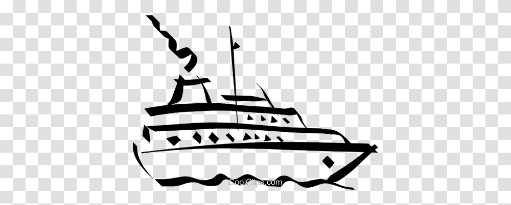 Yacht Royalty Free Vector Clip Art Illustration, Military, Transportation, Vehicle, Silhouette Transparent Png