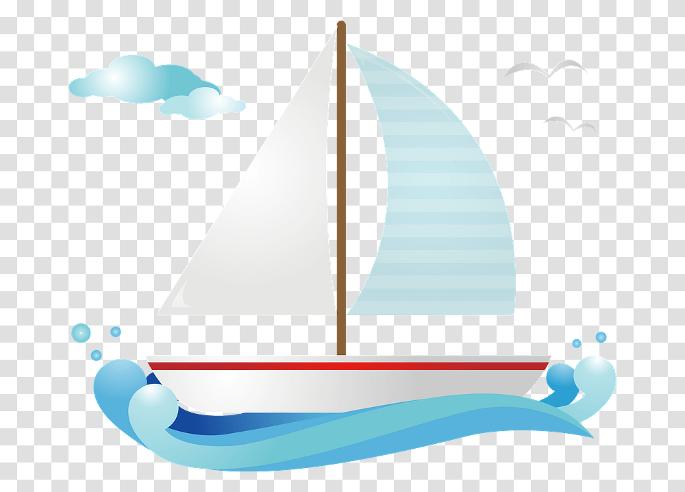 Yacht Ship Clipart Illustration, Sailboat, Vehicle, Transportation, Watercraft Transparent Png