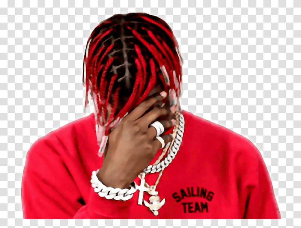 Yachty Lilyachty Lilboat Sticker Lil Yachty Gif, Person, Clothing, Face, Tribe Transparent Png