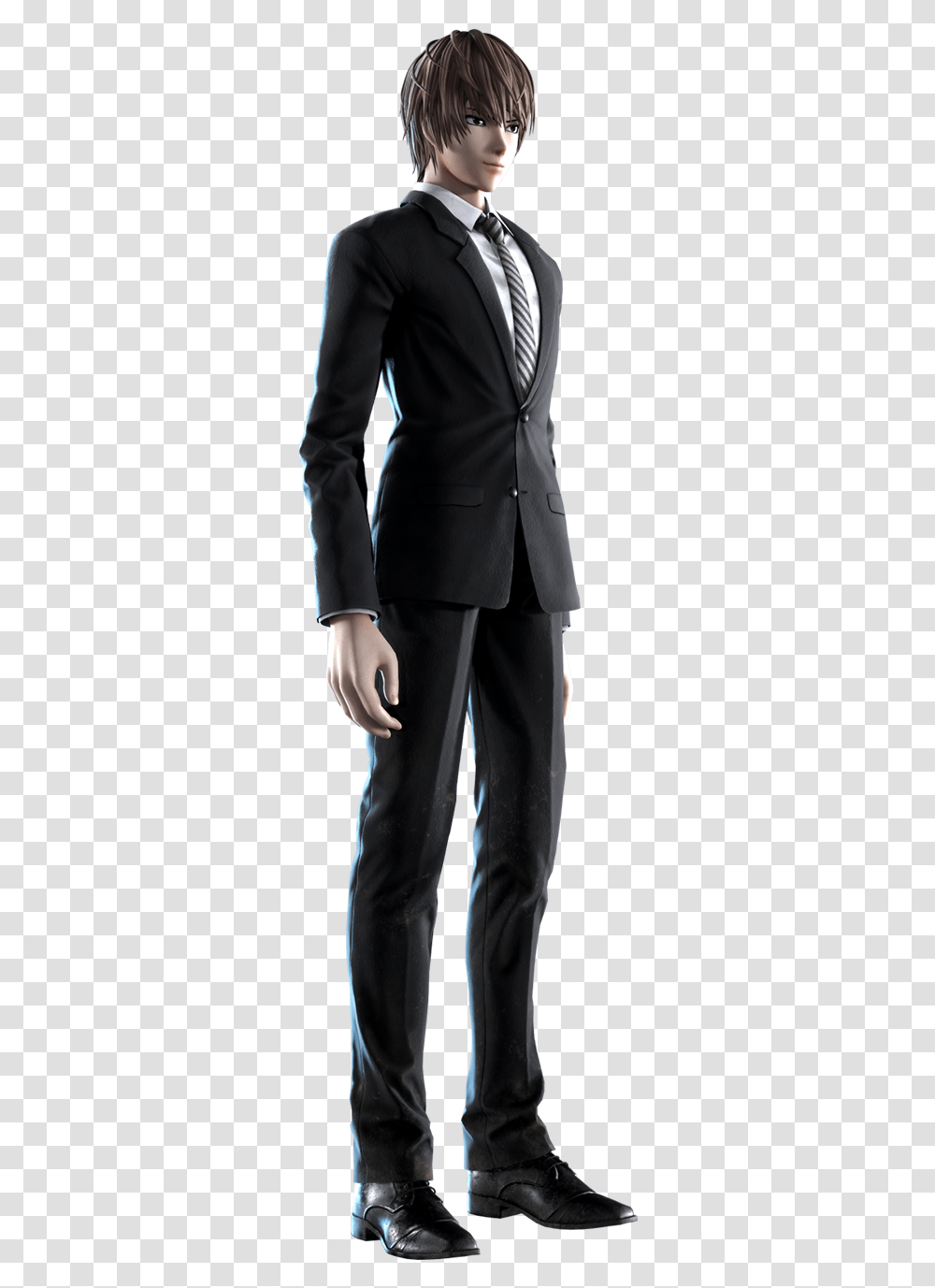 Yagami Light Jump Force Render, Suit, Overcoat, Person Transparent Png