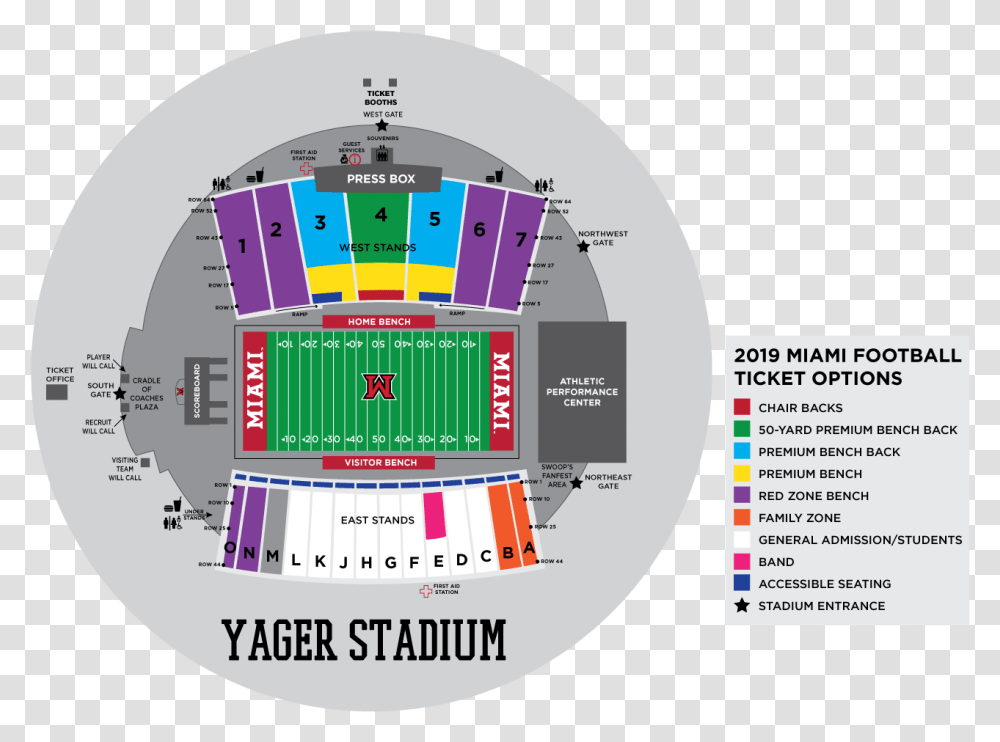 Yager Seating Map 2019 Yager Stadium Seating Chart, Building, Field, Arena, Team Sport Transparent Png