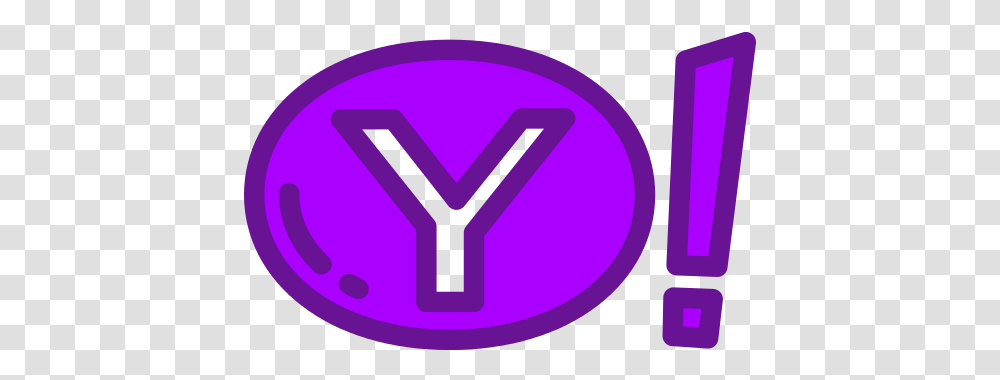 Yahoo Icon Circle, Symbol, Purple, Logo, Trademark Transparent Png