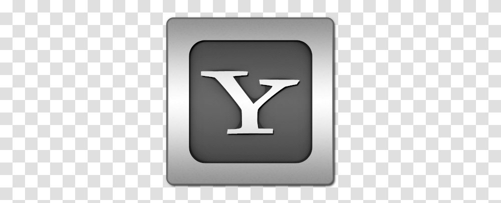 Yahoo Logo Square Icon Logo Black Google Icon, Monitor, Screen, Electronics, Display Transparent Png