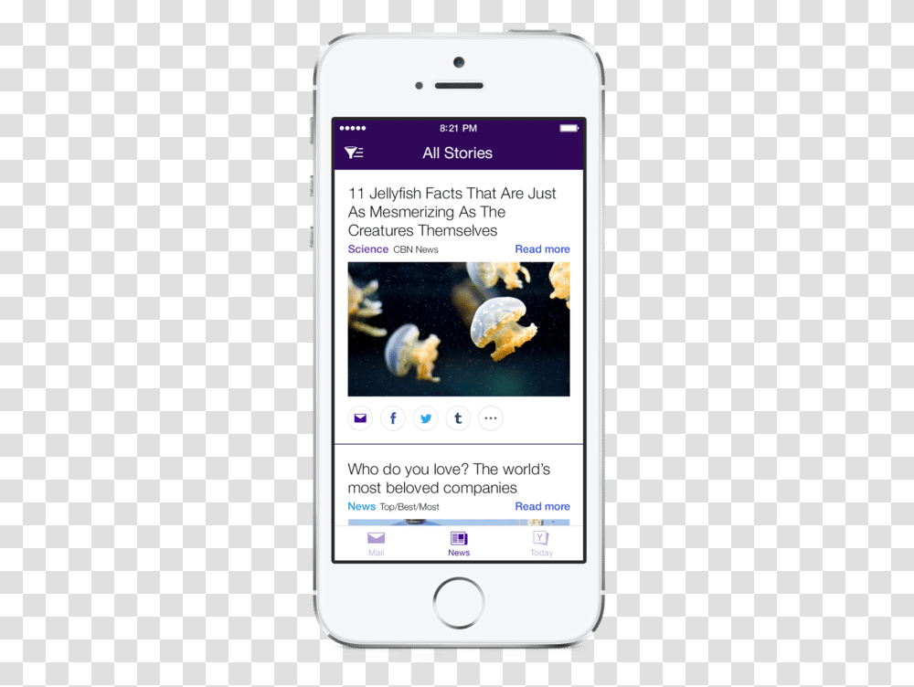 Yahoo Mail For Ios Updated With New Features Contextual Iphone, Mobile Phone, Electronics, Cell Phone, Animal Transparent Png