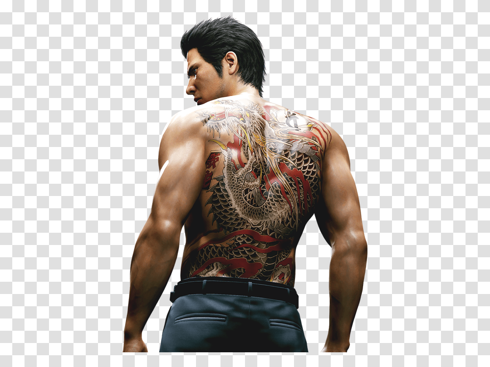 Yakuza 6 The Song Of Life Poster, Skin, Person, Human, Tattoo Transparent Png