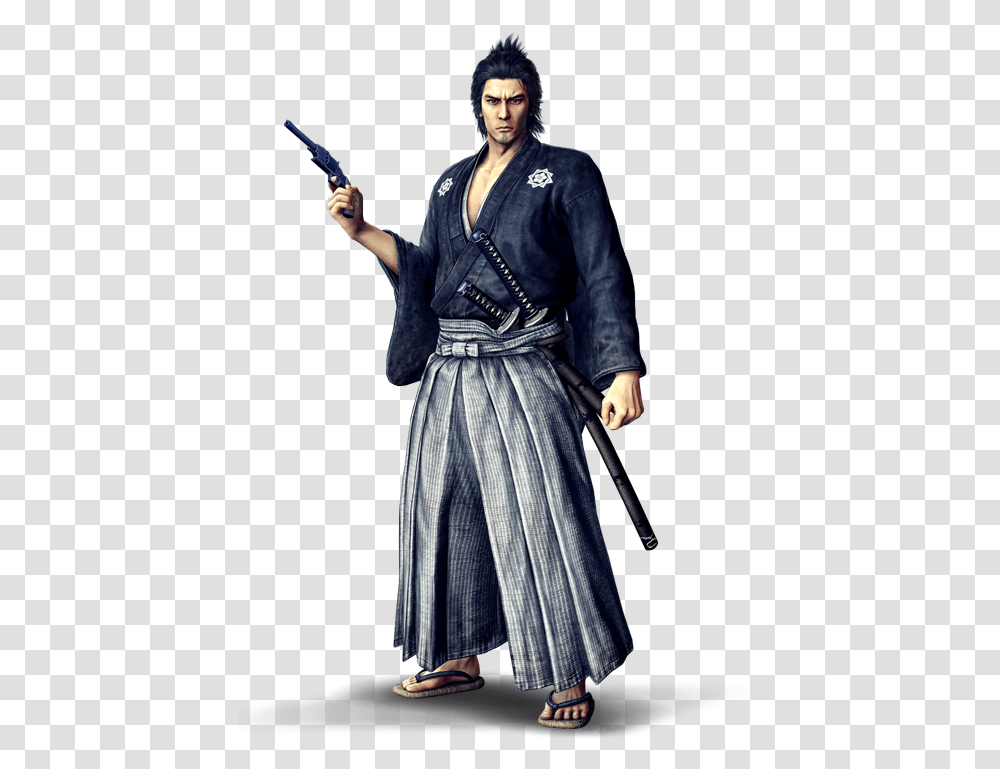 Yakuza Ryu Ga Gotoku Ishin Characters, Person, Sleeve, Costume Transparent Png